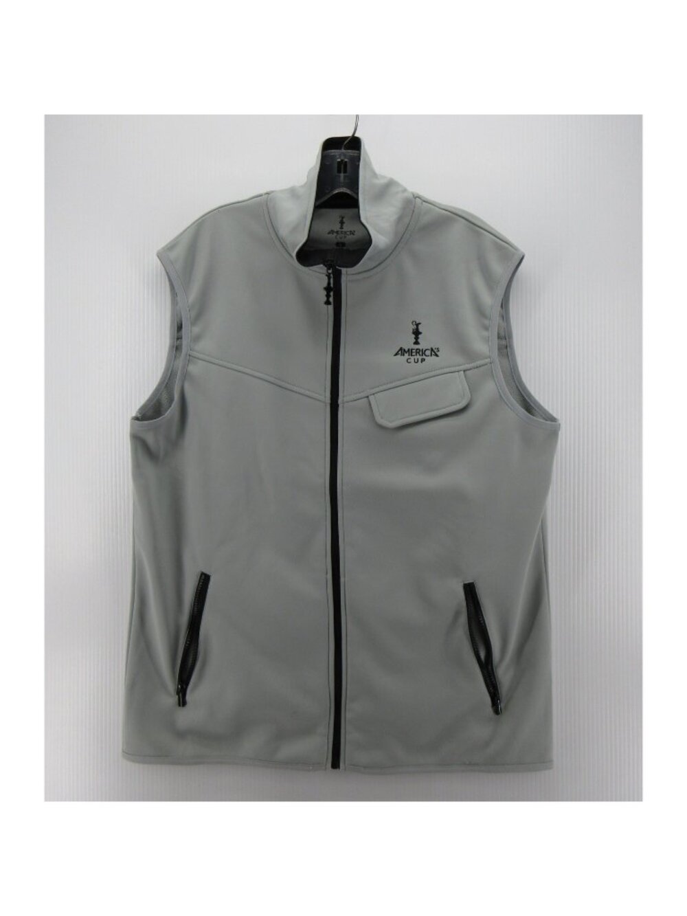 Americas Cup Vest Large Sailing Yachting Fleece Lined Softshell Zip Up*